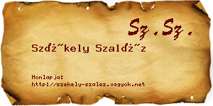 Székely Szaléz névjegykártya